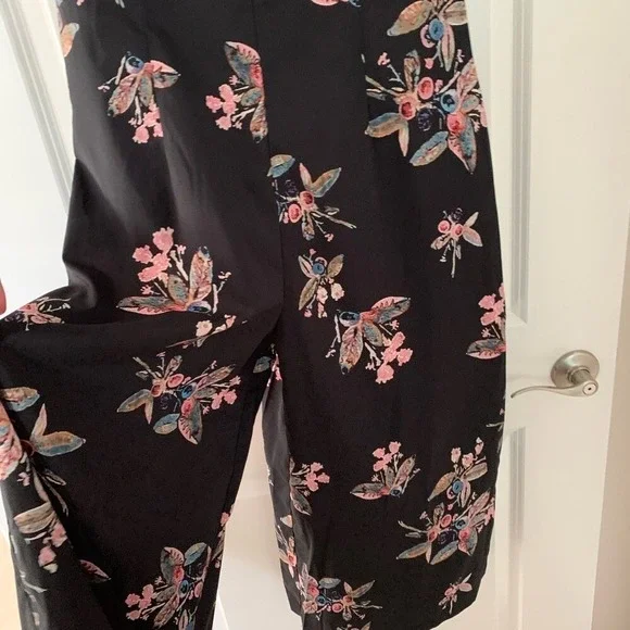 Celmia Collection NWT XXL Floral Black Jumper Cutout Sides  Buttons 0079 - Picture 4 of 10